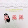 Nuevos Accesorios para Uñas Serie Oso Transparente de Dibujos Animados, Lindos Animales de Color Sólido Tridimensionales para Uñas y Cabello, Accesorios de Resina