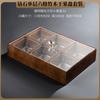 Caja de fruta de madera maciza, nueva caja de dulces con plato de fruta chino, rejilla para sala de estar, hogar, con tapa, plato de nueces, caja de almacenamiento de bocadillos de frutas secas