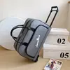 Bolsa de Carrinho de Grande Capacidade, Bolsa de Mão para Embarque de Curta Distância, Bolsa Dobrável de Armazenamento de Viagem com Rodas para Homens e Mulheres, Bolsa de Carrinho Macia, Portátil