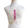 Nuevos Accesorios Transfronterizos Europeos y Americanos Moda Fabricante Venta Directa Cadena para el Pecho Cadena Corporal de Disco Acrílico Multicapa Tendencia