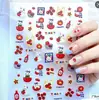 Entre nos Autocolantes de Unhas de Natal Mais Vendidos Elementos de Halloween em Relevo 5D Autocolantes de Nail Art DIY Enfeites Atacado
