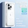 Adecuado para Funda Magnética para Teléfono Apple 14 Iphone15 Cubierta Protectora Transparente Acrílica 16E Funda de Carga Magnética