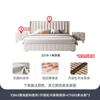 Tongyuite Moderno Minimalista Dormitorio Principal Doble Almacenamiento Caja Alta Cama de Tela Italiana Lujo Accesible Tecnología Cama de Tela de Pie