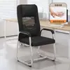 Cadeira de Computador Cadeira para Home Office Confortável para Longos Períodos Sentado Cadeira Curva para Reuniões de Equipe Cadeira de Mahjong Cadeira com Encosto para Estudantes de Dormitório
