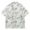 Camisa Floral Estilo Resort Hawaiano para Hombre de Manga Corta de Seda Helada de Secado Rápido Camisa Casual Holgada Atractiva Transpirable para Hombre