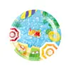 Platos de Papel para Fiesta en la Piscina de Verano, Vasos, Servilletas, Vajilla Desechable, Bolsas de Papel, Banderines, Manteles, Accesorios de Decoración para Fiestas