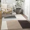 Bestseller transfronterizo: alfombra lavable antideslizante, felpudo simple retro de imitación cachemir para la sala de estar, suave y amigable con la piel, fácil de mantener