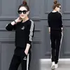 Otoño 2023 Nuevo Conjunto de Dos Piezas de Ropa Deportiva Casual para Mujer Coreana, Pantalones de Manga Larga Talla Grande