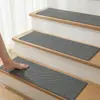 Alfombrillas para Escaleras Amazon Transfronterizas, Alfombrillas Tejidas de Lino de Imitación para Peldaños, Alfombrillas Antideslizantes de Goma, Alfombrillas Silenciosas para Suelo