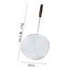 Alambre de Acero Inoxidable Fugas Hogar Olla Caliente Colador Mango Largo de Madera Fideos Cocina Frito Filtro Cuchara Picante para Olla Caliente