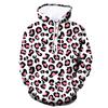 Amazon Nuevo Comercio Exterior Transfronterizo Moda Masculina Sudadera Casual con Capucha de Contraste de Color y Estampado de Leopardo 3D