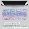 Base de Mouse Grande Bordada Simples e de Alta Qualidade para Escritório, Teclado de Computador, Mesa, Espessa e Resistente a Manchas