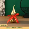 Venta al por mayor de adornos de calabaza de cobre, calabaza de tapa abierta con acabado cepillado, calabaza Bagua, calabaza de cobre de boca abierta, calabaza con el carácter "Fu"