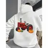 Sudadera con Capucha de Exportación Transfronteriza Estampado de Tractor Calabaza Moderna Amazon Wish Exportación Una Pieza Al Por Mayor