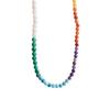 Collar de cuentas con costuras de color, cadena de cuello con personalidad de temperamento simple para mujer, cadena de clavícula con cuentas hecha a mano de alta calidad