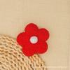 Rosa Estilo Coreano Peluche Flor Pequeña Oso Terciopelo Doble Cara Accesorio Decoración Floral Accesorio para el Cabello Modelo Doble Cara