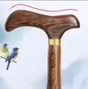 Muleta de madera de ala de pollo de alta calidad para ancianos, bastón, muleta de madera de ala de pollo, muleta de madera de caoba, bastón para escalar