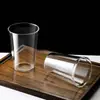 Estilo Ins Simples Copo de Água de Vidro Borossilicato Grande Capacidade Copo Alargado Copo para Café Latte Copo para Chá de Frutas Copo para Bebidas Frias