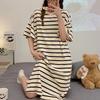 Pijamas mulheres verão estilo coreano pijamas mulheres verão nightdress manga curta mulheres verão home wear terno estudante bonito plus size