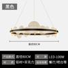 Lámpara de Araña de Anillo Minimalista Italiano Moderno de Alta Gama para Sala de Estar Nuevo Estilo Luz Simple Atmosférica Lujo Ligero Restaurante Luz Principal Lámparas de Anillo