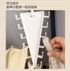 Percha de gancho en V para armario, perchero multiusos, perchero para sombreros ahorrador de espacio, organizador de corbatas y calcetines para dormitorio, perchero de ropa de doble cara