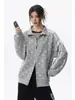 Otoño 2026 Nuevo Estilo Estilo Hong Kong Sombra Cero Pared Talla Grande Cuello Alto Sudadera con Capucha Cardigan M-5X HW261042-P46