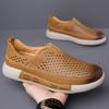 Zapatos de Verano para Hombre Calados y Transpirables, Sandalias Versátiles y Cómodas, Zapatos Slip-On de Suela Blanda, Zapatos de Suela Gruesa, Caña Baja y Ligeros