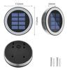 Luces Solares de Paisaje Transfronterizas, Luces de Pared para Patio, Luces Impermeables de Ambiente para Jardín, Villa, Piscina, Luces Subterráneas para Césped, Lavaluces de Pared