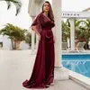 Aliexpress Estilo Europeo y Americano Vestido Rojo de Noche Transfronterizo Amazon Ropa para Mujer Vestido de Cola Resistente para Damas