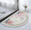 Novo estilo chinês esboço flor banheiro cashmere tapete de chão banheiro toalete antiderrapante capacho clássico entrada tapete