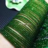 Arena verde diamante cara piedra arenisca pulido duro faceta disco facetado cuentas borla semiacabada arena dorada verde cuentas sueltas pulsera de cristal natural