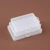 Caja de Plástico Transparente de PP Conectada Tapa abatible Caja para Joyería con Cuentas Caja de Almacenamiento para Joyería y Pendientes Caja Protectora para Tarjetas de Memoria