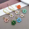 Contas Coloridas a Vácuo para Conservar a Cor Flor de Cristal Margarida Pingente Brincos Criativos DIY Puros Feitos à Mão Acessórios de Pérola de Imitação