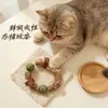 Nuevo Juguete para Gatos para Masticar Dientes, Duradero e Interactivo, Pulsera de Matatabi, Juguete para Mascotas Menta para Masticar Limpieza de Dientes