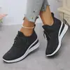 Zapatos de Mujer de Suela Gruesa con Pedrería Transfronterizos, Nuevos Modelos de Primavera y Otoño, Zapatos de Mujer que Aumentan la Altura, Zapatos Casuales Transpirables Antideslizantes, Zapatos de Salón Delgados de Moda