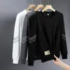 Moletom Sorona Popular Novo Primavera e Outono 2025 para Homens, Engrossado, Sem Capuz, Inverno, Manga Longa, Gola Redonda, Tamanho Grande, Leve, para Uso ao Ar Livre