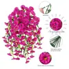 Amazon Transfronterizo Flor Artificial Eucalipto Gloria de la Mañana Flor de Seda Hogar Boda Patio Exterior Colgante de Pared Colgante de Pared de Ratán