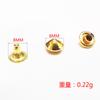 Rebites de Cogumelo Pontiagudos 5-12mm Rebites Pontiagudos em Forma de Cone DIY Acessórios Decorativos para Roupas, Bolsas, Sapatos Atacado