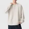 Ropa de hombre Pengyun, estilo old money, cuello Henley, sudadera con capucha tipo suéter falso, nueva colección de otoño, casual americano, chaqueta de capa para hombre