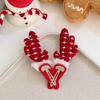 Tocado navideño con horquilla de Papá Noel y asta para el pelo, diadema para niños, horquilla navideña, accesorios para el cabello, diadema