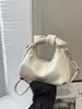 Bolsa de Mão Pequena Tendência Estilo Coreano Atacado Transfronteiriço para Mulheres 2026 Nova Moda Bolsa Meia-Lua com Laço Bolsa de Ombro Único Transversal