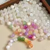 Cuentas de Ojo de Gato de Resina Arcoíris Fotocromáticas Cambian de Color UV Cuentas Sueltas Accesorios para Pulseras Collares Hechos a Mano DIY Venta al por Mayor