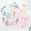 Ropa Interior de Algodón Puro para Niñas, Boxer de Dibujos Animados de Moda para el Período de Desarrollo Temprano, Adecuado para Niñas de Secundaria y Preparatoria, Calzones de Cuatro Esquinas para Estudiantes