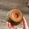Tazón del TesoroYixing Zisha Taza de Maestro Taza de Té con Diseño Grabado de Peces Saltando a Través de Flores para Atraer Riqueza y Fortuna