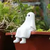 Halloween Transfronterizo Nuevo Producto Resina Fantasma Sentado Patio Exterior Balcón Maceta Hogar Estantería Adornos Decorativos