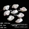 Perlas Irregulares Barrocas Iridiscentes de Agujero Recto de ABS con Hilo Irregular Tipo Concha Perlas de Imitación Materiales para Joyería Hecha a Mano DIY
