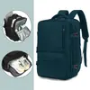 Mochila de Viagem Simples para Homens e Mulheres, Leve, Grande Capacidade, com Compartimento para Sapatos, Viagem de Negócios, Computador, Armazenamento Multifuncional