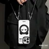 Adecuado para funda de teléfono móvil Apple 17Promax 15 Correa para las cuatro esquinas Iphone16 Lindo Panda 14 Anticaída 13 Soporte
