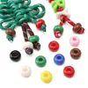 Kit de Materiales de Cuentas de Ábaco Acrílicas Coloridas de Agujero Grande para Pulseras, Collares y Accesorios de Joyería Hechos a Mano