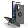 Para Samsung s23ultra ring bracket caso de telefone móvel s22 carro choque magnético cor fosca capa protetora anti-queda